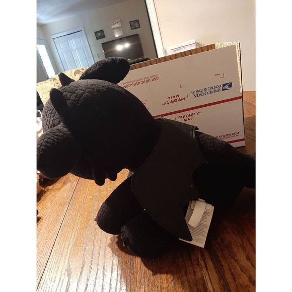 Build A Bear Workshop How To Train Your Dragon Hidden World Black Dragon 4/19 - Picture 3 of 5